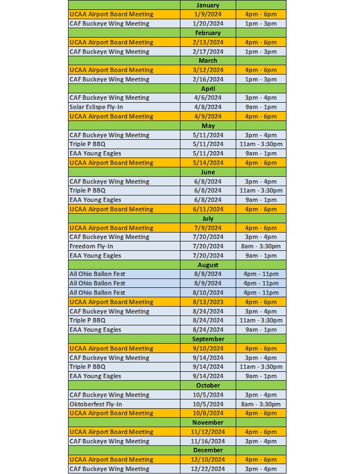 Union County, Ohio Calendar & Events